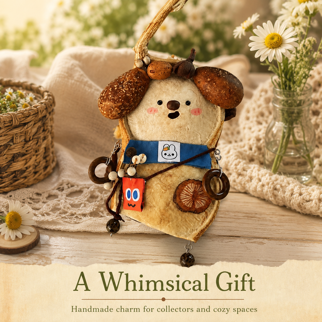 Wild Garden Pea Pod Collection – Acorn Pippin Handmade Natural Pod Dog Hanging Ornament