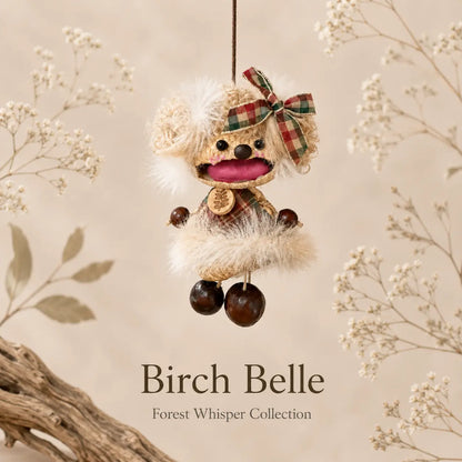 Forest Whisper Collection – Handmade Nutshell Wind Chime Doll Hanging Decor