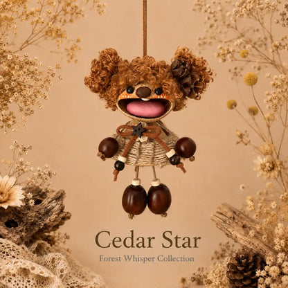 Forest Whisper Collection – Handmade Nutshell Wind Chime Doll Hanging Decor
