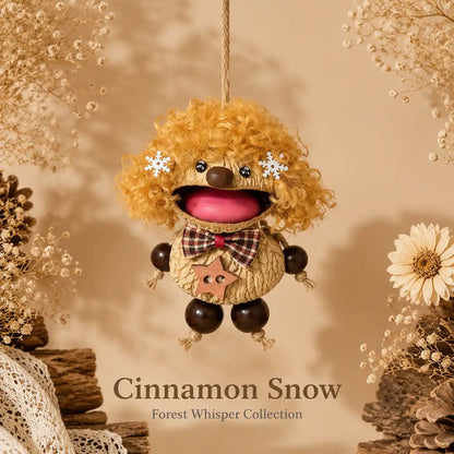 Forest Whisper Collection – Handmade Nutshell Wind Chime Doll Hanging Decor