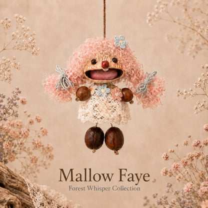 Forest Whisper Collection – Handmade Nutshell Wind Chime Doll Hanging Decor