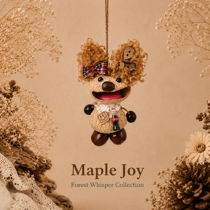 Forest Whisper Collection – Handmade Nutshell Wind Chime Doll Hanging Decor