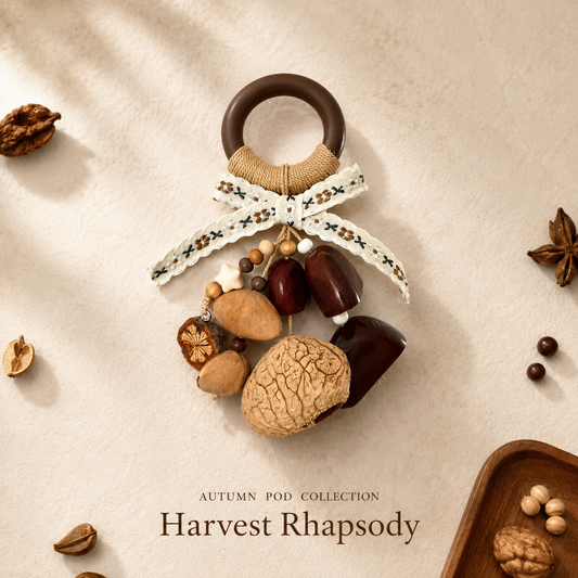 Autumn Pod Collection – Harvest Rhapsody Handmade Pod Wind Chime Charm