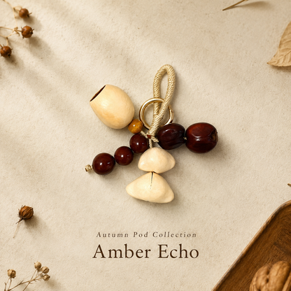 Autumn Pod Collection – Amber Echo Handmade Pod Wind Chime Charm