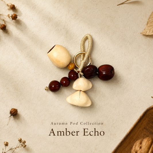 Autumn Pod Collection – Amber Echo Handmade Pod Wind Chime Charm