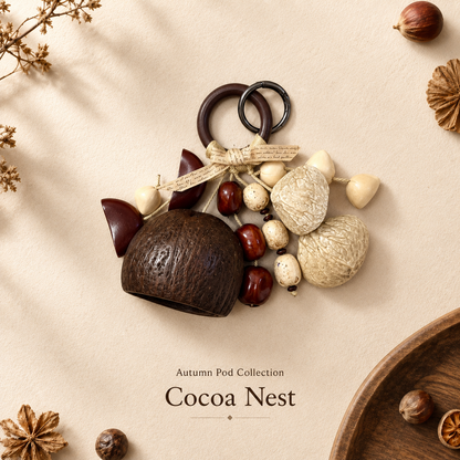 Autumn Pod Collection – Cocoa Nest Handmade Pod Wind Chime Charm