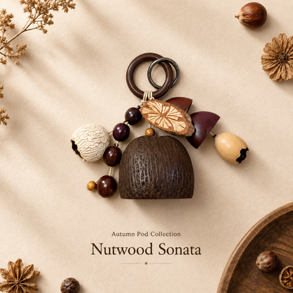 Autumn Pod Collection – Nutwood Sonata Handmade Pod Wind Chime Charm