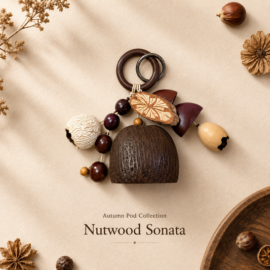 Autumn Pod Collection – Nutwood Sonata Handmade Pod Wind Chime Charm