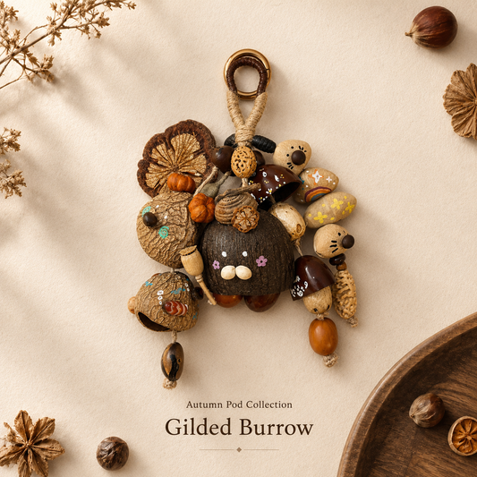 Autumn Pod Collection – Gilded Burrow Handmade Pod Wind Chime Charm