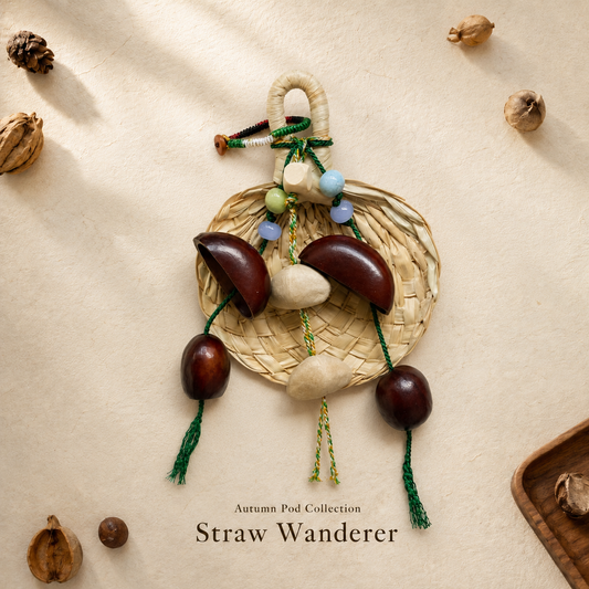 Autumn Pod Collection – Straw Wanderer Handmade Pod Wind Chime Charm