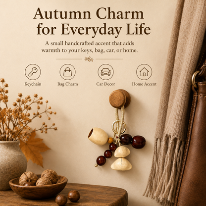 Autumn Pod Collection – Amber Echo Handmade Pod Wind Chime Charm