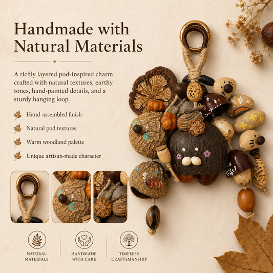 Autumn Pod Collection – Gilded Burrow Handmade Pod Wind Chime Charm