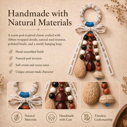 Autumn Pod Collection – Blue Thistle Handmade Pod Wind Chime Charm