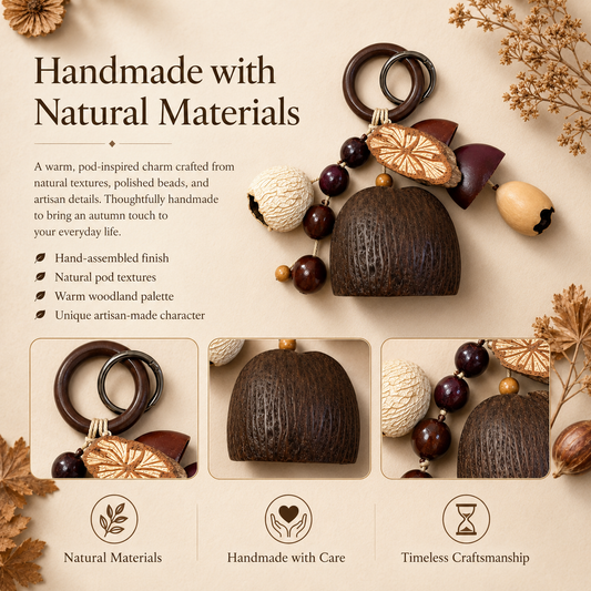 Autumn Pod Collection – Nutwood Sonata Handmade Pod Wind Chime Charm