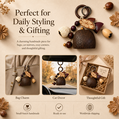 Autumn Pod Collection – Nutwood Sonata Handmade Pod Wind Chime Charm