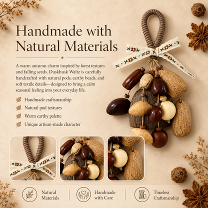 Autumn Pod Collection – Duskhusk Waltz Handmade Pod Wind Chime Charm