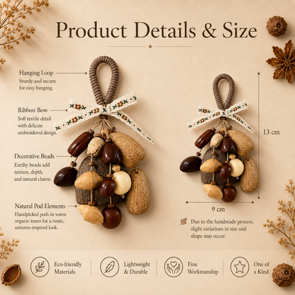 Autumn Pod Collection – Duskhusk Waltz Handmade Pod Wind Chime Charm
