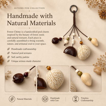 Autumn Pod Collection – Forest Chime Handmade Pod Wind Chime Charm
