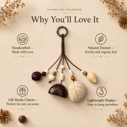 Autumn Pod Collection – Forest Chime Handmade Pod Wind Chime Charm