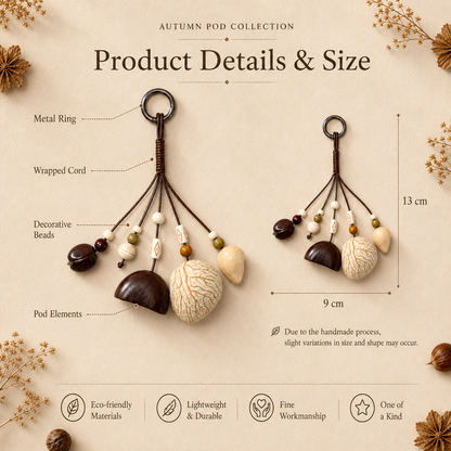 Autumn Pod Collection – Forest Chime Handmade Pod Wind Chime Charm