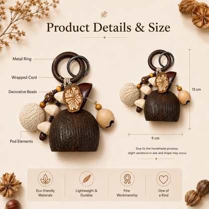 Autumn Pod Collection – Woodland Hearth Handmade Pod Wind Chime Charm