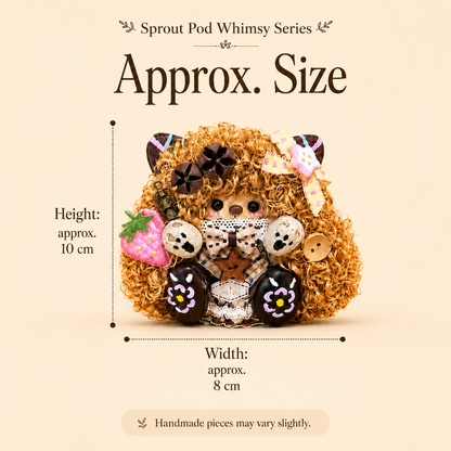 Sprout Pod Whimsy Series – Berry Bow Pod Handmade Decorative Doll