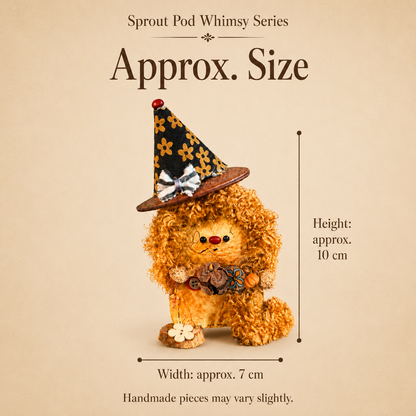 Sprout Pod Whimsy Series – Forest Witch Pup Pod Handmade Decorative Doll