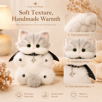 Cozy Curl Home – Misty Whiskers Handmade Plush Cat Doll