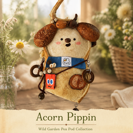Wild Garden Pea Pod Collection – Acorn Pippin Handmade Natural Pod Dog Hanging Ornament