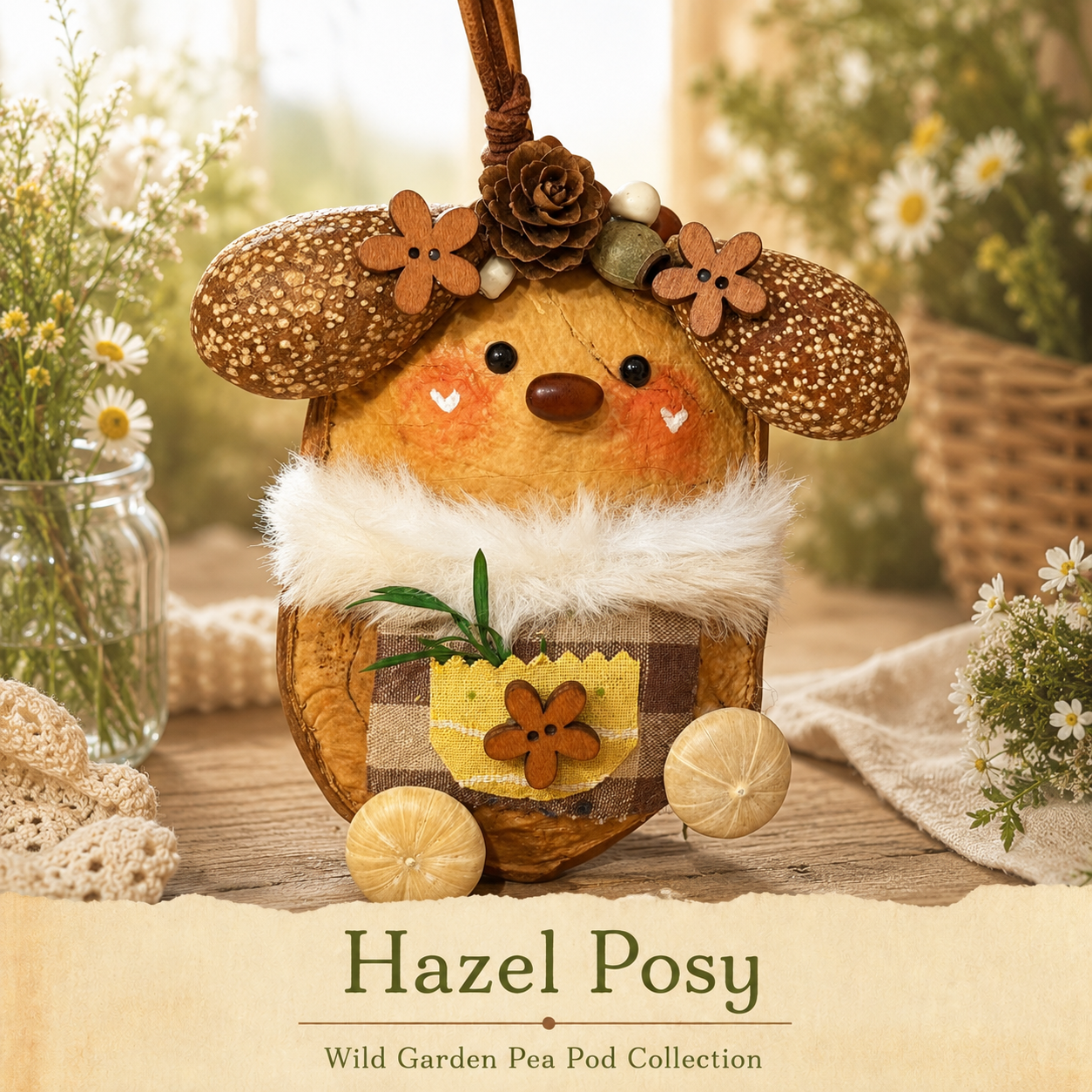 Wild Garden Pea Pod Collection – Hazel Posy Handmade Woodland Pod Charm