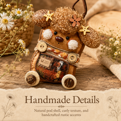 Wild Garden Pea Pod Collection – Mossy Button Handmade Woodland Pod Charm