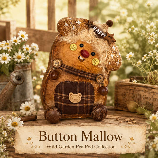 Wild Garden Pea Pod Collection – Button Mallow Handmade Woodland Pod Charm