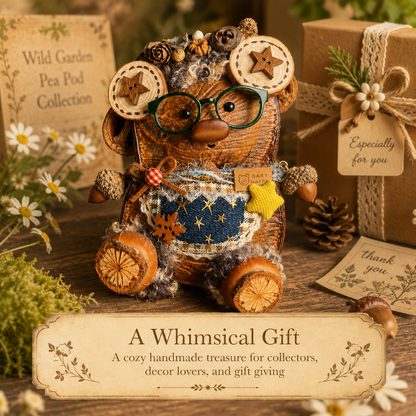 Wild Garden Pea Pod Collection – Pecan Whimsy Handmade Woodland Pod Charm