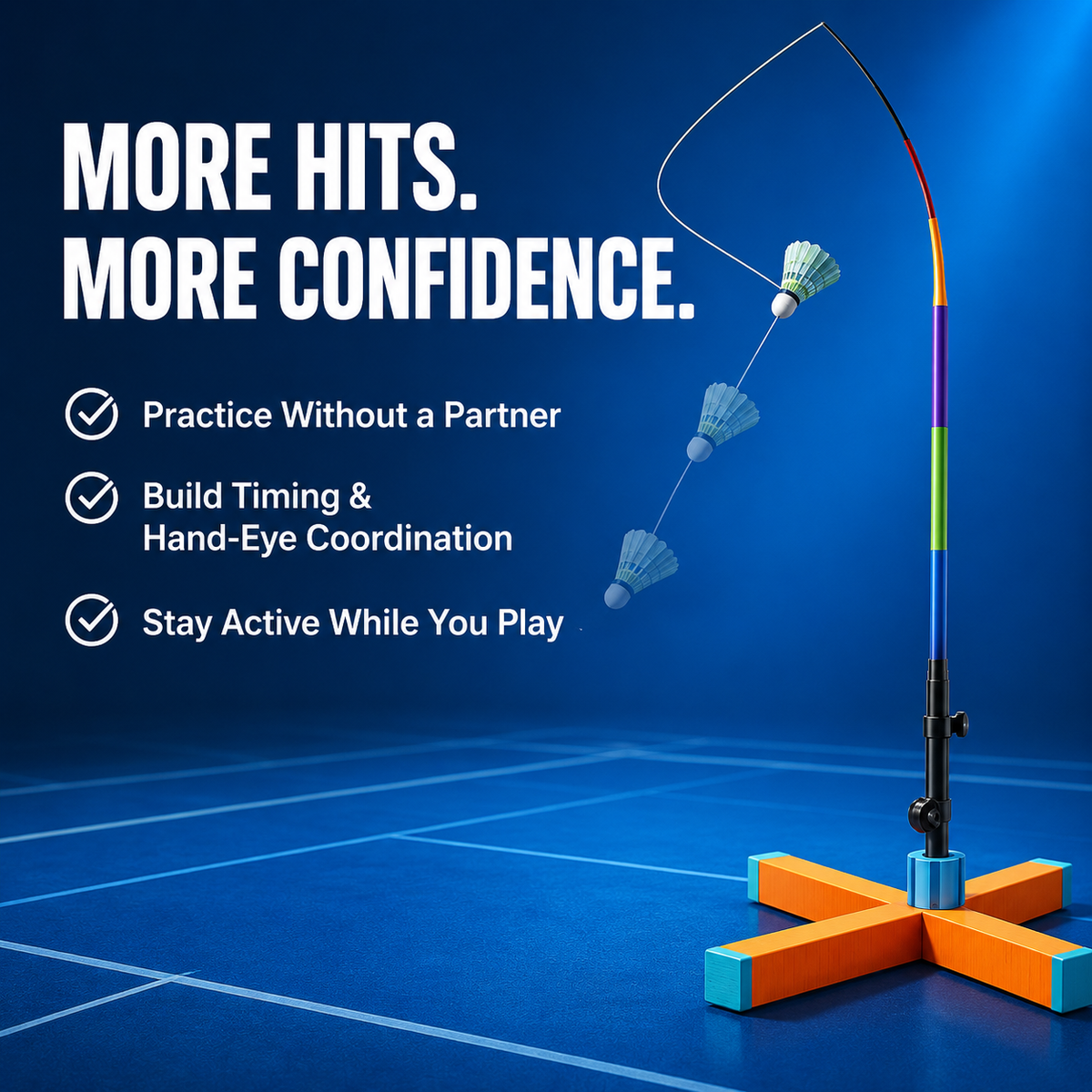 Solo Badminton Rebound Trainer