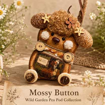 Wild Garden Pea Pod Collection – Mossy Button Handmade Woodland Pod Charm