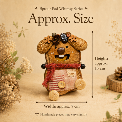 Sprout Pod Whimsy Series – Rustic Charm Pod Handmade Decorative Doll