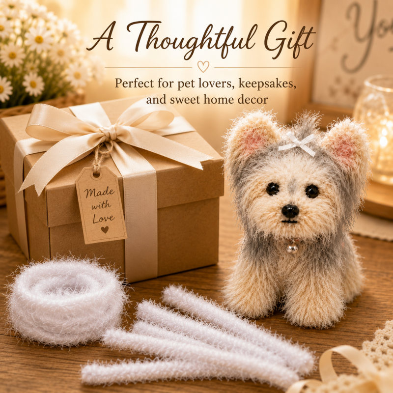 Custom Handmade Pipe Cleaner Pet – Personalized Dog & Cat Keepsake Gift