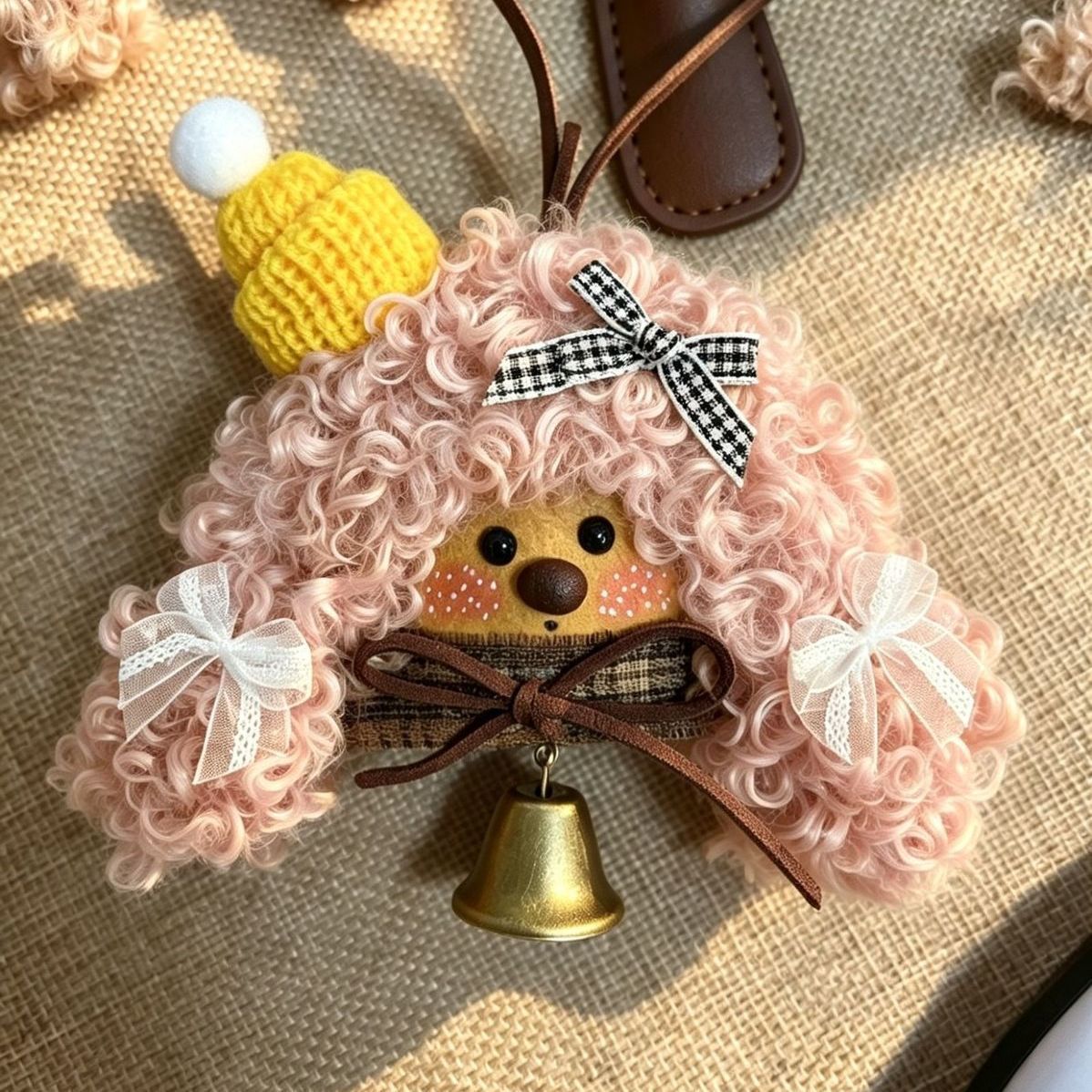Handmade keychain gift plush toy gift Natural Pod Doll