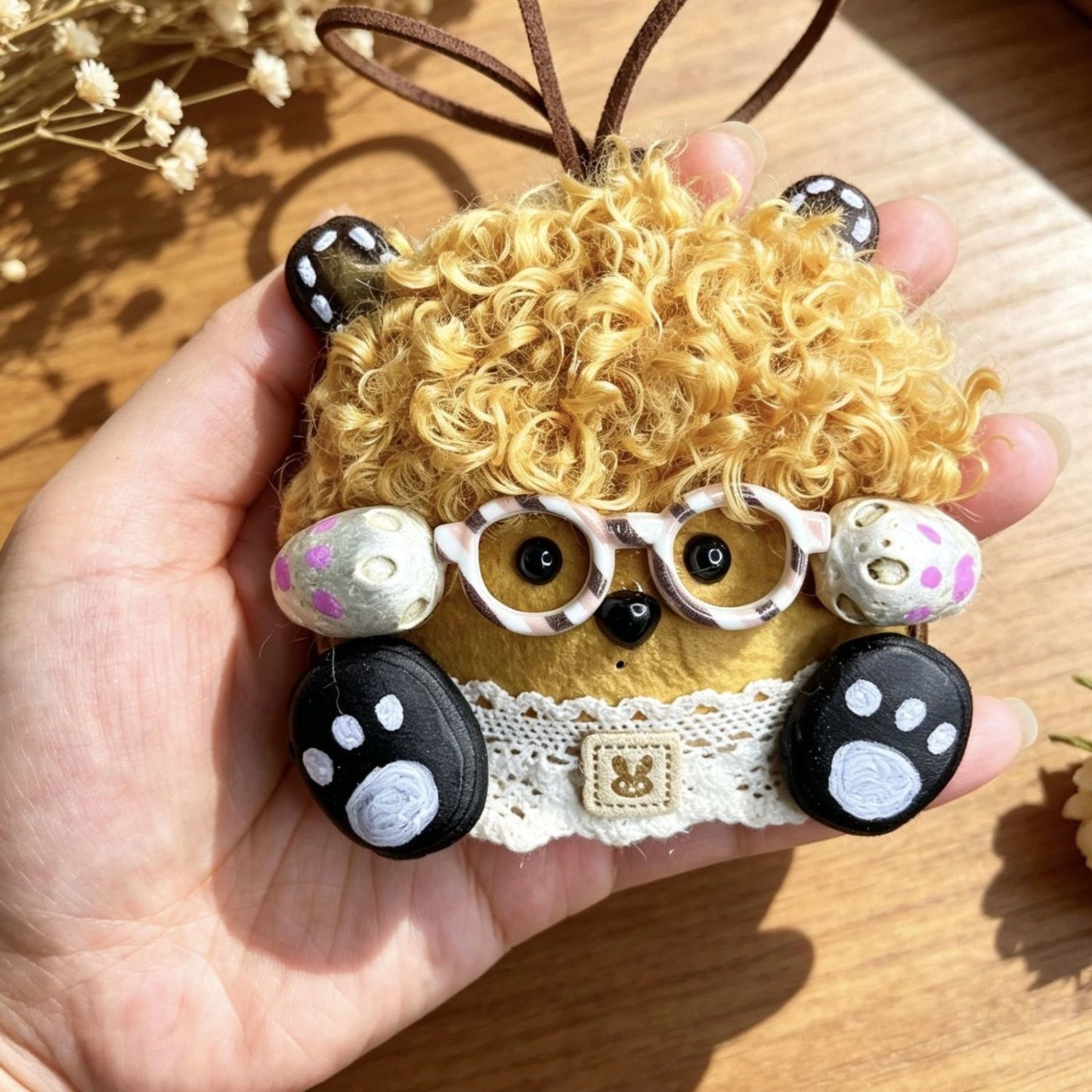 Handmade keychain gift plush toy gift Natural Pod Doll