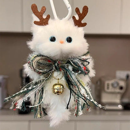 Handmade Fluffy Cat Bag Charm – Cute Angel, Devil & Holiday Styles
