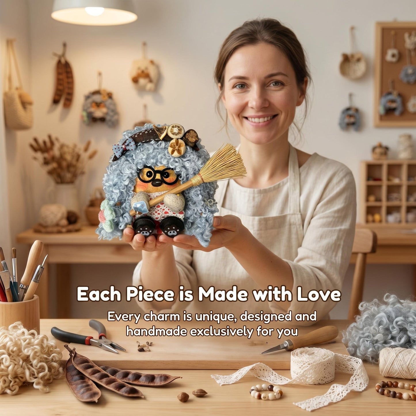 cute desk decor unique handmade gift Handmade plush toy gift
